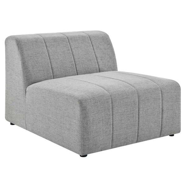 Modway Furniture Bartlett Upholstered Fabric Armless Chair, Light Gray EEI-4398-LGR